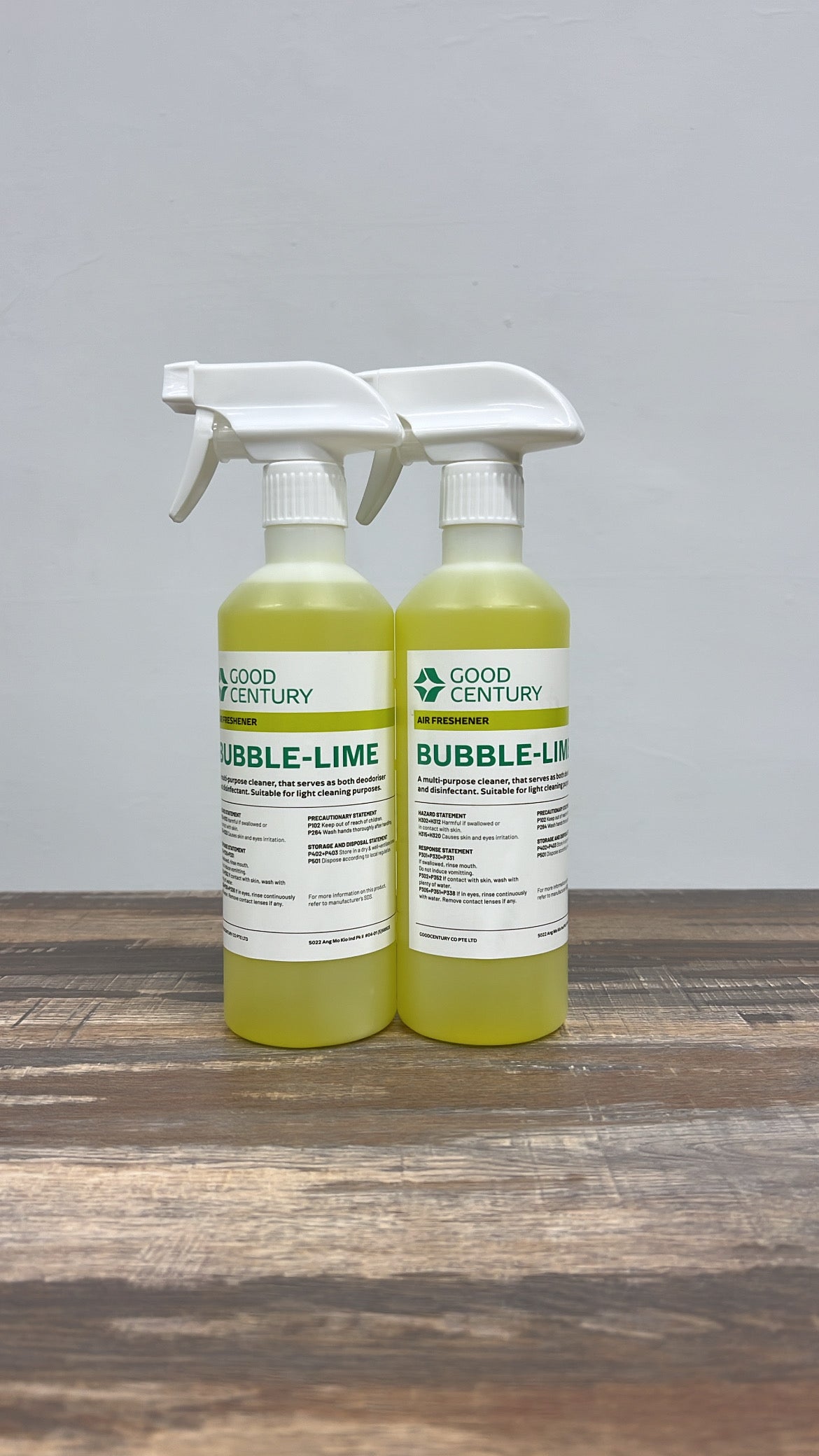 Bubble Lime Disinfectant Solution